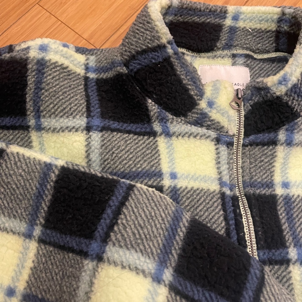 American eagle Sherpa cropped sweater